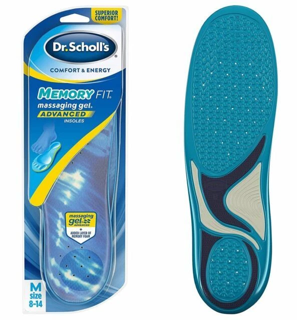 Dr. Scholl’s Comfort and Energy Memory Fit Insoles for Men - Size 8-14