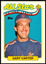 GARY CARTER 1989 Topps Tiffany Baseball All-Star #393 New York Mets HOF LIM ED!