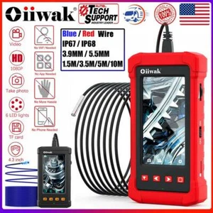 Oiiwak 3.9/5.5mm 1080P Industrial Endoscope 4.3'' Borescope Camera & 3in1 2m Lot - Picture 1 of 33