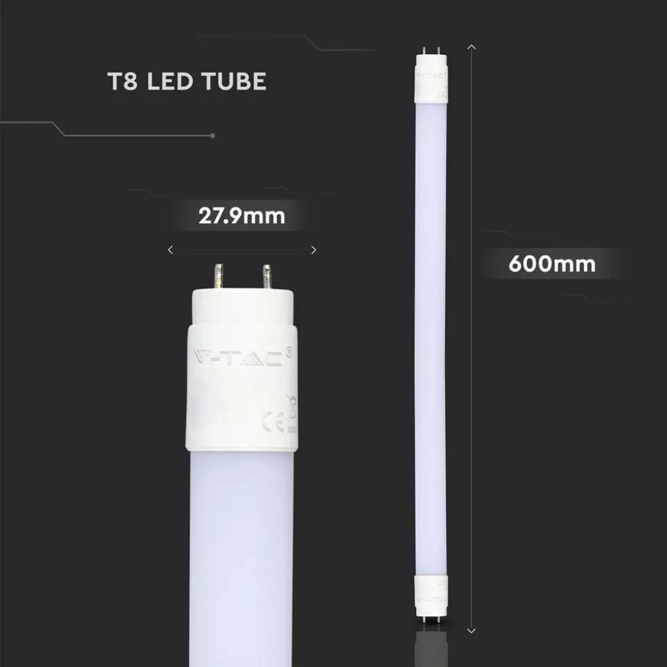 Tubo led T8 V-tac 9W G13 3000K 60cm VT-6072-N - 216392