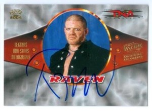 RAVEN "AUTOGRAPH CARD" TNA PACIFIC 2004 ECW WWE WCW!!!