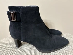 AQUATALIA DANIELLA WILDLEDER STIEFELETTEN GRÖSSE 6 schwarz - Bild 1 von 8