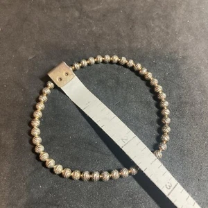 Sterling Silver Vintage Stretch Bracelet 7” B140 - Picture 1 of 6