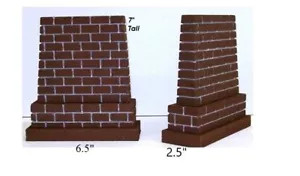 G Scale TALL Bridge Piers | Set of 2 | Model Railroad Scenery | Train Layouts - Picture 1 of 6