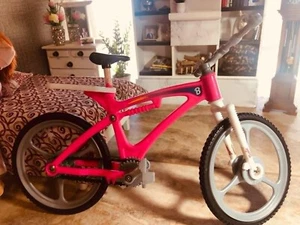 Vintage 1998 Barbie Doll 11.5" doll Pink Bicycle Bike Mattel Toys - Picture 1 of 2