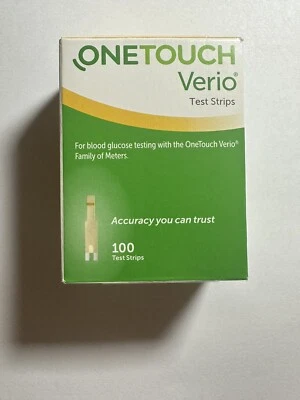 Tiras reactivas LifeScan OneTouch Verio - azules, caja de 100, 2024/08/31 Foto 1 de 4
