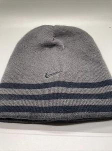 Nike Youth Skull Cap Hat Gray and Black Reversible - Picture 1 of 6