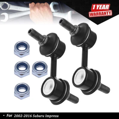 Set of 2 Sway Bar End Links Front For 2002-2016 Subaru Legacy Forester Impreza - Изображение 1 из 4
