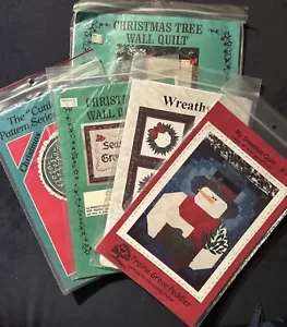 Vintage Christmas Wall Quilt Patterns Uncut Lot Of Five - Bild 1 von 6