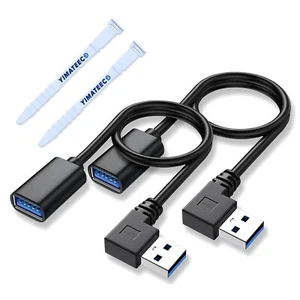 USB Verlängerungskabel Winkeladapter 30cm USB 3.0 Verlängerungskabel mit 90 G... - Bild 1 von 10