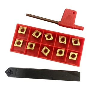 SCMCN 1212H09-100 12mm×100mm CNC External Turning Tool Holder + 10Pcs CCMT09T304 - Bild 1 von 5