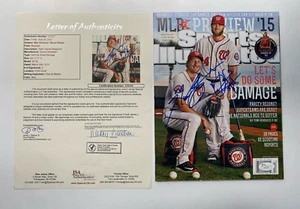 MAX SCHERZER BRYCE HARPER Autographed Signed Sports Illustrated MLB Baseball COA - Picture 1 of 3
