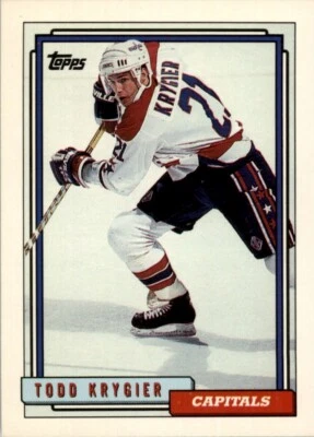 1992-93 Topps NHL Todd Krygier #502 - Image 1 of 2
