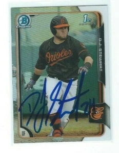 2016 Bowman Chrome Refractor 1st DJ Stewart Autographed Card In Person TC168 - Picture 1 of 1