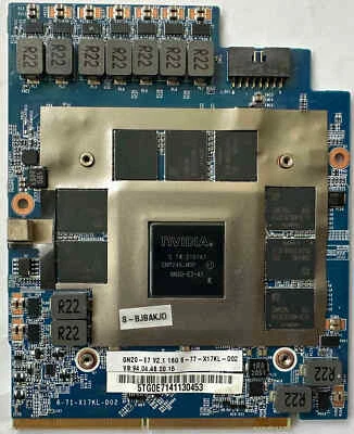 NEW Clevo X170KM NVIDIA RTX 3080 GN20-E7-A1 16GB GDDR6 MXM3.2 Video Card GPU VGA - Image 1 of 2