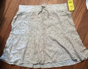 NUOVA gonna donna casual sottile floreale taglia media selvaggia fulvo 100% rayon elastico - Foto 1 di 3