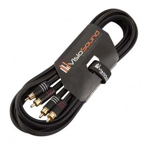 Phono RCA X 2 Doble a Cable Fono RCA X 2 Doble / Cable de Audio Estéreo DJ 3m - Imagen 1 de 2