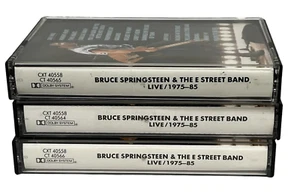 Bruce Springsteen LIVE 1975-85 Cassette 3 Tape Set Lot Sides 1, 2, 3, 4, 5, 6 - Picture 1 of 4