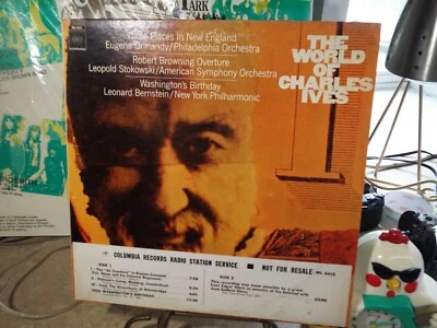 Ormandy Stokowski Bernstein The World of Charles Ives MONO LP VINYL ALBUM - Image 1 of 3