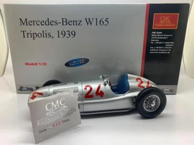CMC MERCEDES BENZ W165 TRIPOLIS 1939 M-074 1/18 - Image 1 of 4