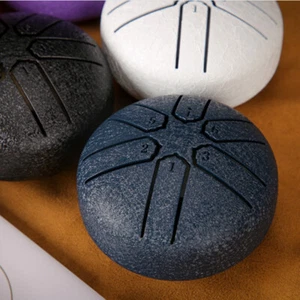 3inch Rain Drum for Outside Garden Steel Tongue Drum Rain Chime 6 Note Drum Gift - Picture 1 of 8