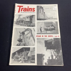 Trains Magazine of Railroading September 1957 Vintage Steam in the South Midland - Picture 1 of 13
