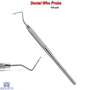 Sonda de medición dental codificada por colores OMS punta de bola punta sonda de medición de profundidad laboratorio - Imagen 1 de 5