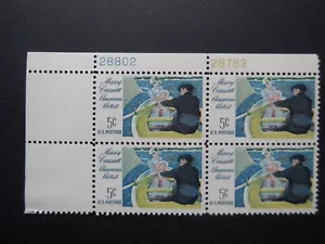 #1322 5c Artist Mary Cassatt Plate Block #28802-28782 UL MNH OG VF - Picture 1 of 1