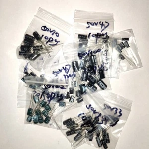 kit set 90pcs 50v (1uf,4.7uf,10uf,22uf,33uf,47uf,100uf) electrolytic capacitor - Picture 1 of 3