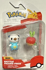 Pokémon Battle Figure Pack - Oshawott & Applin - Jazwares 2023 - New - Picture 1 of 2