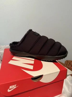 Тапочки мужские Nike Burrow SE черные | комфорт с флисовой подкладкой | размер M9 и M10| новые - Изображение 1 из 4
