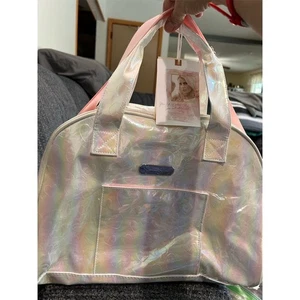 Bolso de Lona Jessica Simpson Metálico Sirena Fin de Semana Corazón Repujado - Imagen 1 de 8