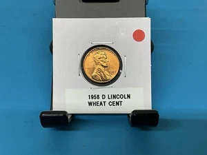 1957 D Lincoln Wheat Cent Red Brilliant Uncirculated Coin - Picture 1 of 6