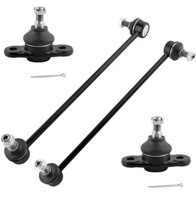 4pc Front Lower Ball Joints Sway Bars for 2006-2011 Hyundai Accent Kia Rio Rio5 - Image 1 of 4