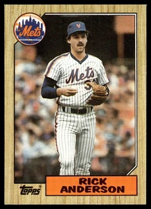 1987 Topps Rick Anderson Rookie New York Mets #594 - Picture 1 of 2