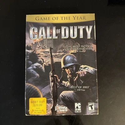 Call of Duty Para PC 2003 Caja Original Completa, Ambos Discos y Manual Foto 1 de 4