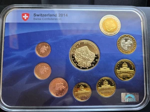 Xeros Switzerland Schweiz 2014 Premium collection Euro- Probenset sammlung - Bild 1 von 4