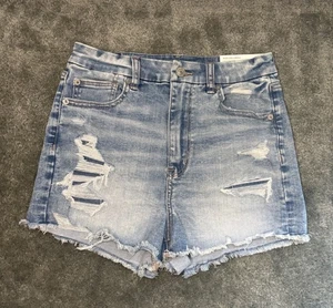 American Eagle Next Level Stretch hoch geschnittener Shortie abgenutzt Größe 6 neu mit Etikett - Bild 1 von 7