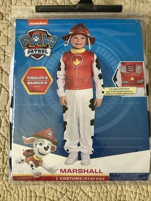 Disfraz de Nickelodeon Paw Patrol Marshall niño pequeño 2 NUEVO en paquete Foto 1 de 2