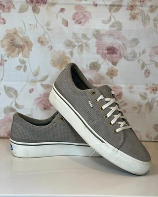 Zapatilla deportiva perforada Keds Softerra Jump Kick para mujer 11 WH66827 gamuza gris dúo Foto 1 de 4