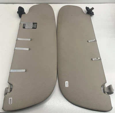 1994–01 Dodge Ram 1500 L & R Side Sun Visor Set Vinyl Leather Tan - Image 1 of 4