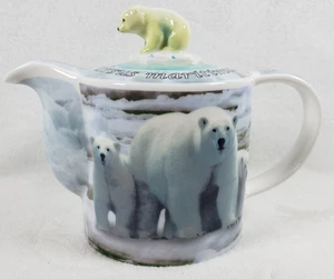 Artic Café Paul Cardew Polar Bear Teapot Decorative Ceramic Endangered Species - Picture 1 of 12