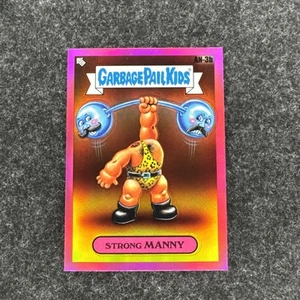 2024 Topps Chrome Garbage Pail Kids #an-3b Strong Manny Magenta Refractor - Picture 1 of 2