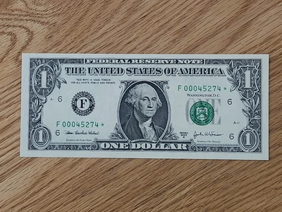 2003A $1 "STAR NOTE" ATLANTA UNC/GEM F00045274* 000 START 1 OF 3 CONS SER - Image 1 of 4