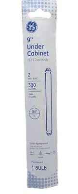 GE 9 Inch Under Cabinet F6 T5 Cool White Fluorescent Bulb 300 Lumens [74] - Image 1 of 4