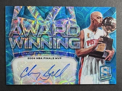 Autógrafo Prizm azul neón ganador del premio Spectra 2018-19 Chauncey Billups #/60 Foto 1 de 2