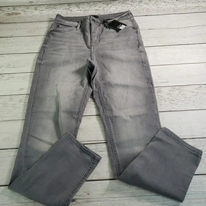 Simply Vera Wang Damenjeans 8R grau Stretch Denim hoher Bund Skinny neu mit Etikett - Bild 1 von 9