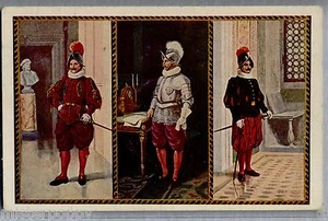 ROMA Vaticano Guardia Svizzera Ufficiale Comandante Sergente PC Viaggiata 1929 - Imagen 1 de 1