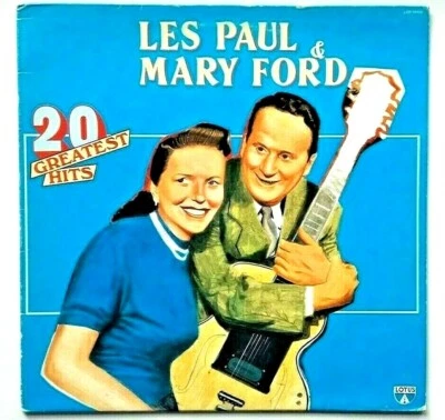 Les Paul & Mary Ford vinyl record - 20 greatest hits - rare Italian pressing - Image 1 of 4