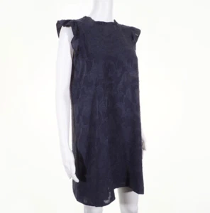 Vestido Ann Taylor Loft Talla XS Manga Corta Azul Gris - Imagen 1 de 10